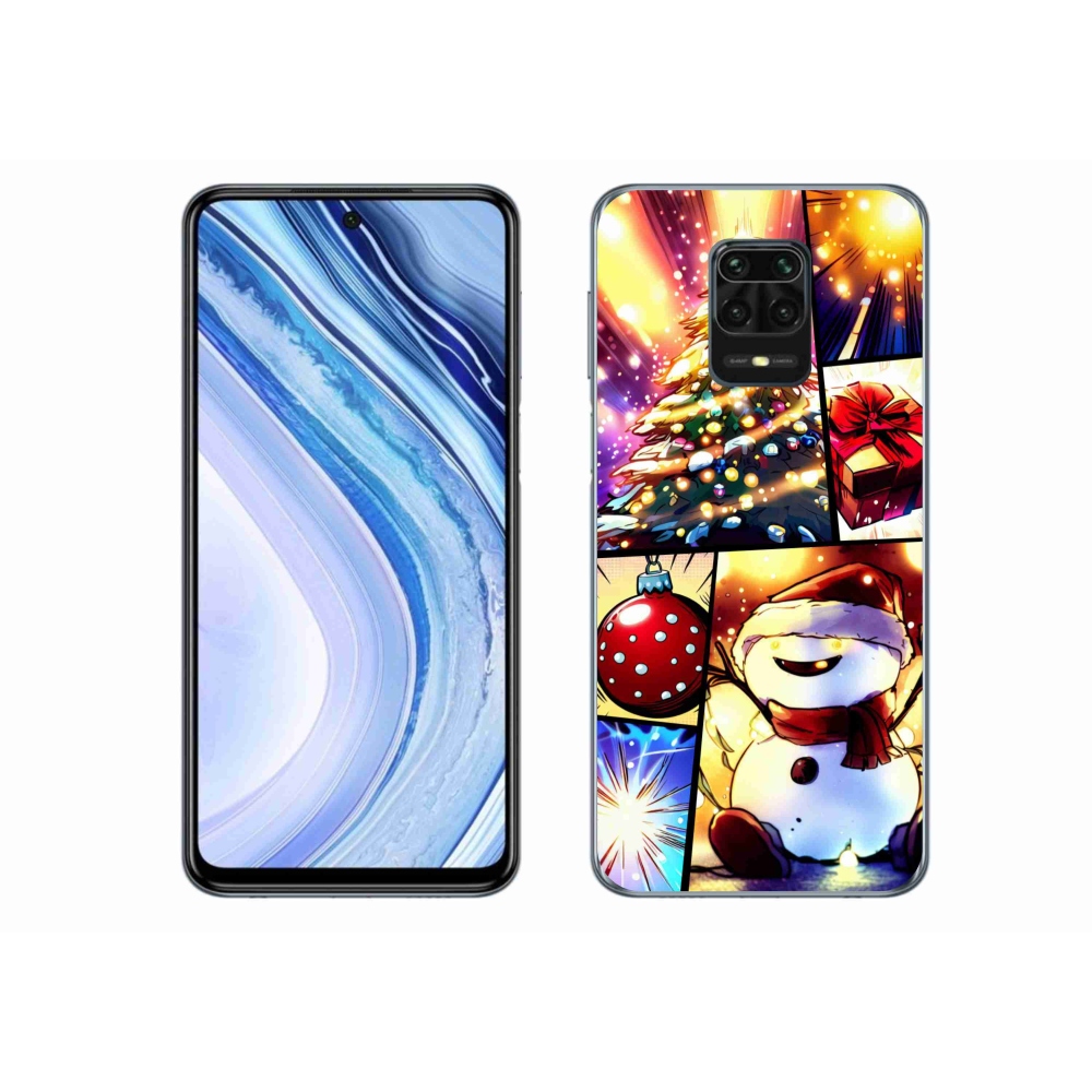 Gél borító mmCase a Xiaomi Redmi Note 9S-hez - karácsonyi motívumok 1