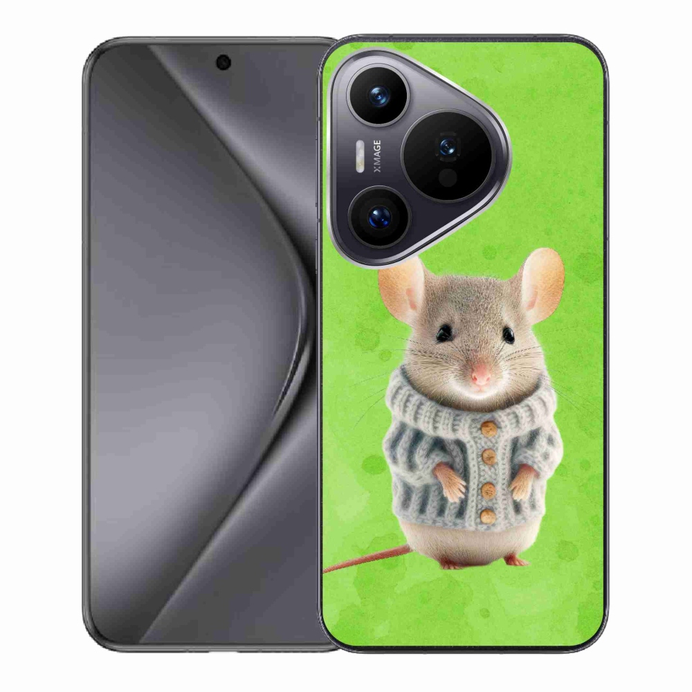 Zselés borítás mmCase a Huawei Pura 70 készülékhez - egér pulóverben