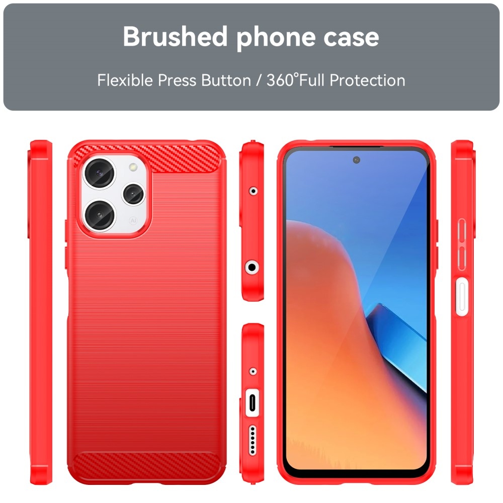 Szénálló zselés tok Xiaomi Redmi 12 4G/5G - piros