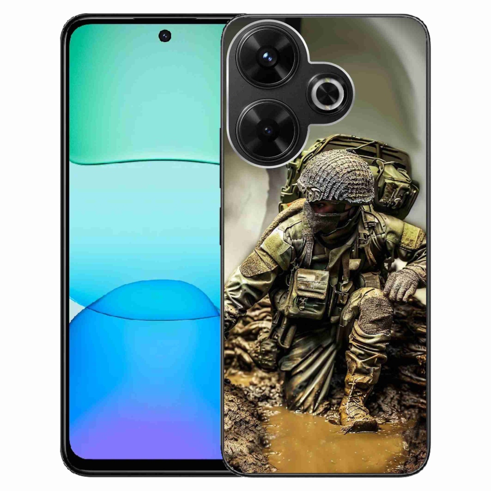 Gél borítás mmCase a Xiaomi Redmi 13 4G/Poco M6 4G - katonákhoz