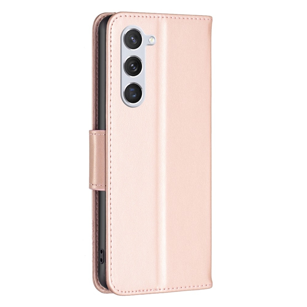 Pillangó könyv tok Samsung Galaxy S24 készülékhez - rózsaarany