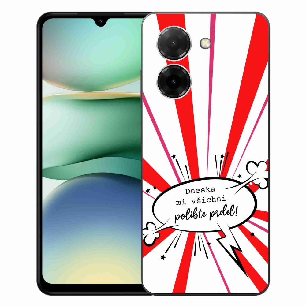 Gél borító mmCase a Xiaomi Redmi A5 (171.7x77.8x8.3mm) - vicces szöveg 15 fehér háttérrel