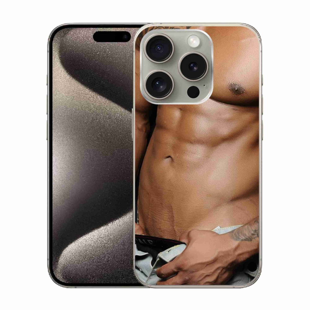 Gél borítás mmCase iPhone 15 Pro készülékhez - szexi férfi