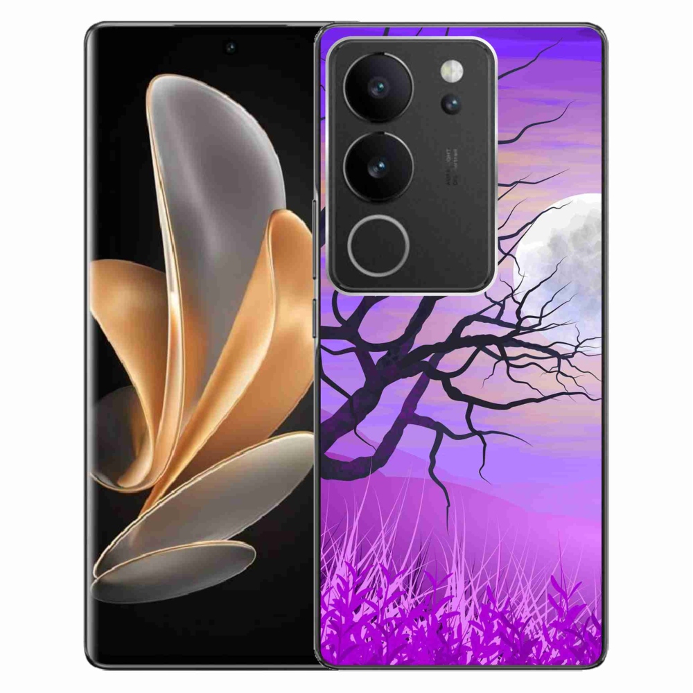 Gél tok mmCase a Vivo V29 5G-hez - rajzfilmes kidőlt fa