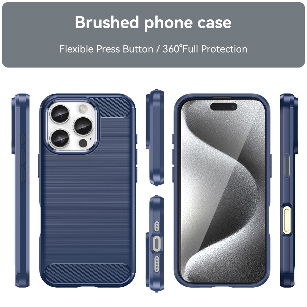 Szénálló zselés tok iPhone 16 Pro készülékhez - kék