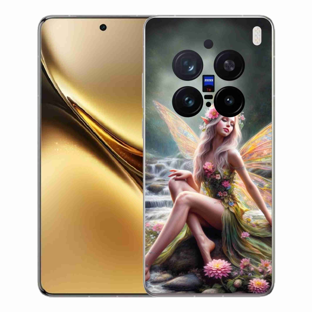 Zselés borítás mmCase a Vivo X200 Pro 5G-hez - pillangó nő 1