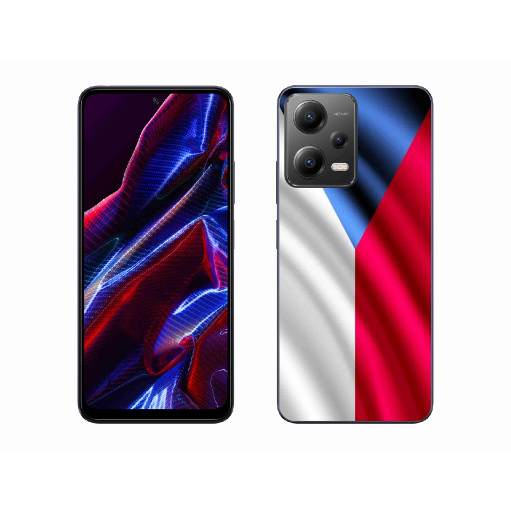 Gél borító mmCase a Xiaomi Poco X5 5G számára - cseh zászló