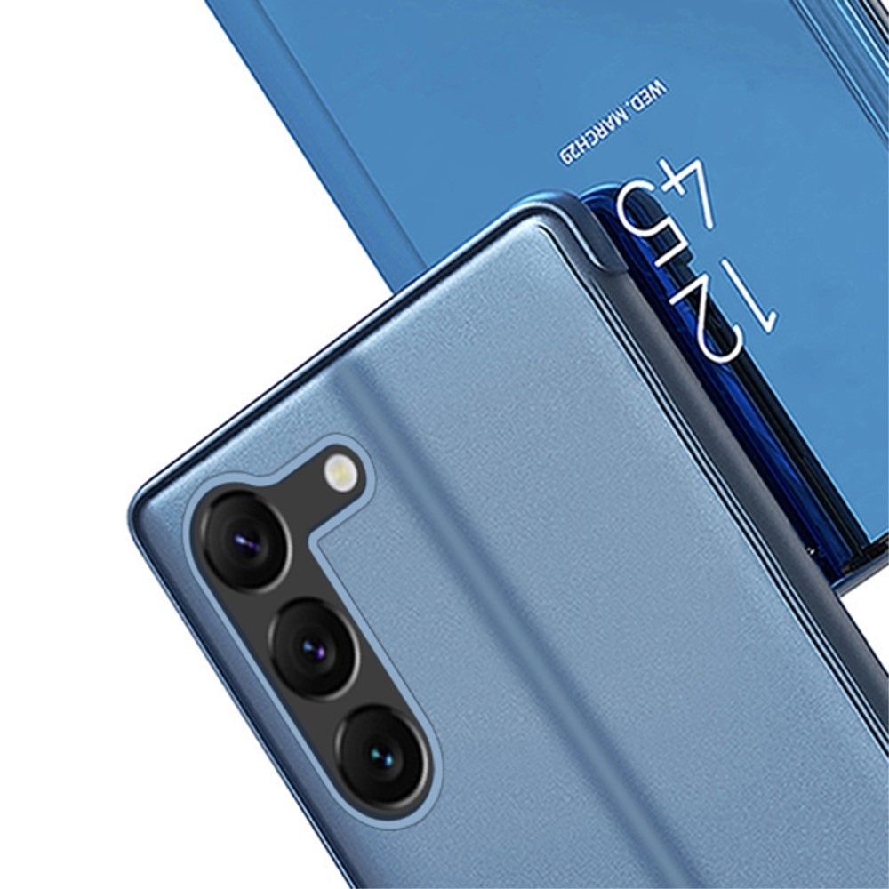 Átlátszó zárófedél matt előlappal Samsung Galaxy S24+ készülékre - kék