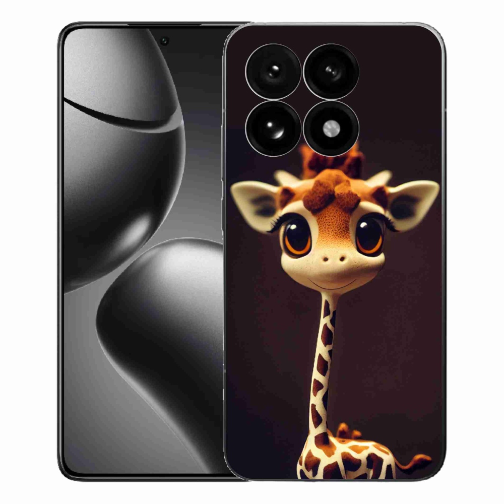 Gél borítás mmCase a Xiaomi 15T-hez - kis zsiráf