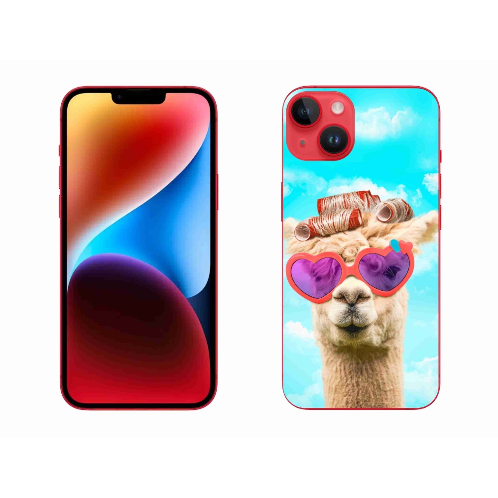 Zselés borítás mmCase iPhone 14 Plus készülékhez - szemüveges láma