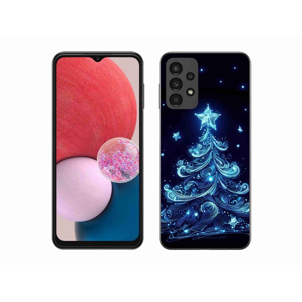 Gél borítás mmCase Samsung Galaxy A13 4G - neon karácsonyfa 4