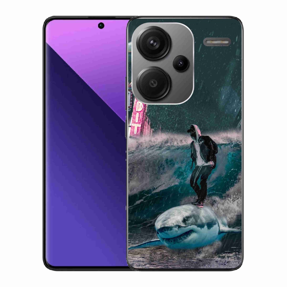 Gél borító mmCase a Xiaomi Redmi Note 13 Pro+ 5G - cápa számára