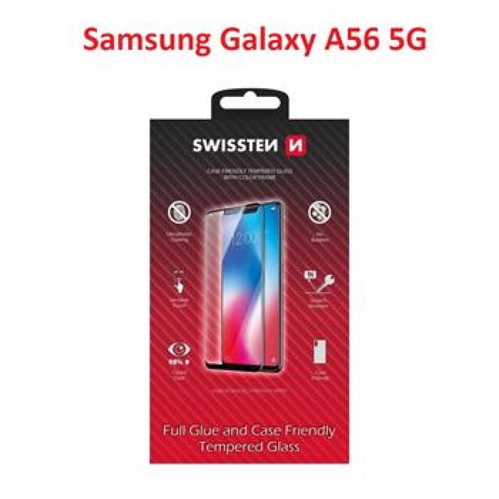 Swissten teljes képernyő edzett üveg a Samsung Galaxy A56 5G készülékre