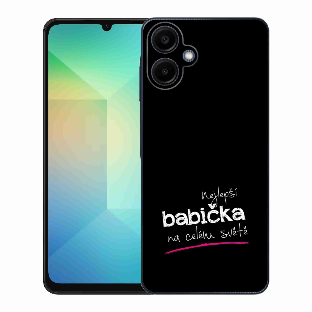 Gél borítás mmCase Samsung Galaxy A06 4G - Best Grandma 4 fekete háttérrel