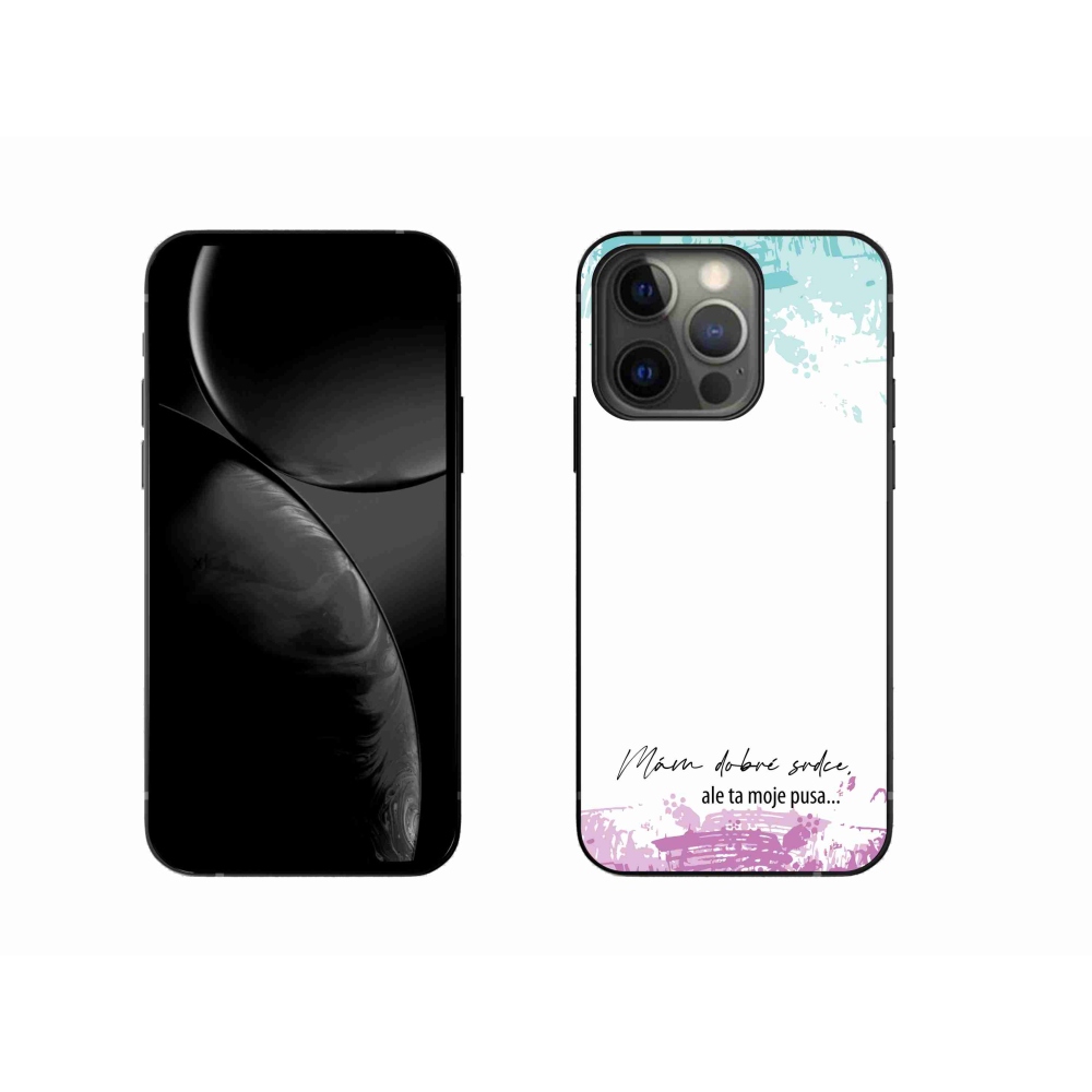 Gél borítás mmCase iPhone 13 Pro 6.1 készülékhez - vicces szöveg 3 fehér háttér