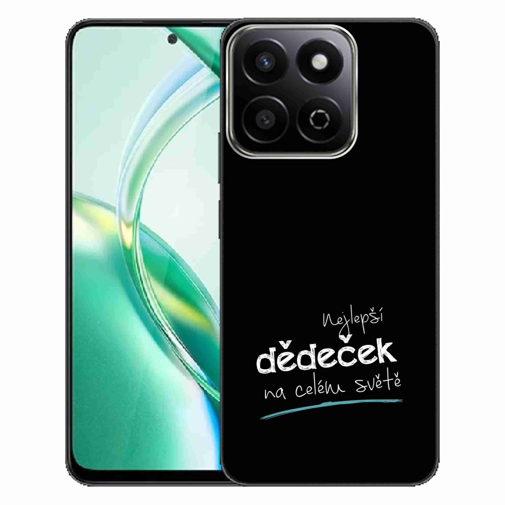 Gél borító mmCase a Honor 200 Smart 5G - legjobb nagyapa 3 fekete háttérrel