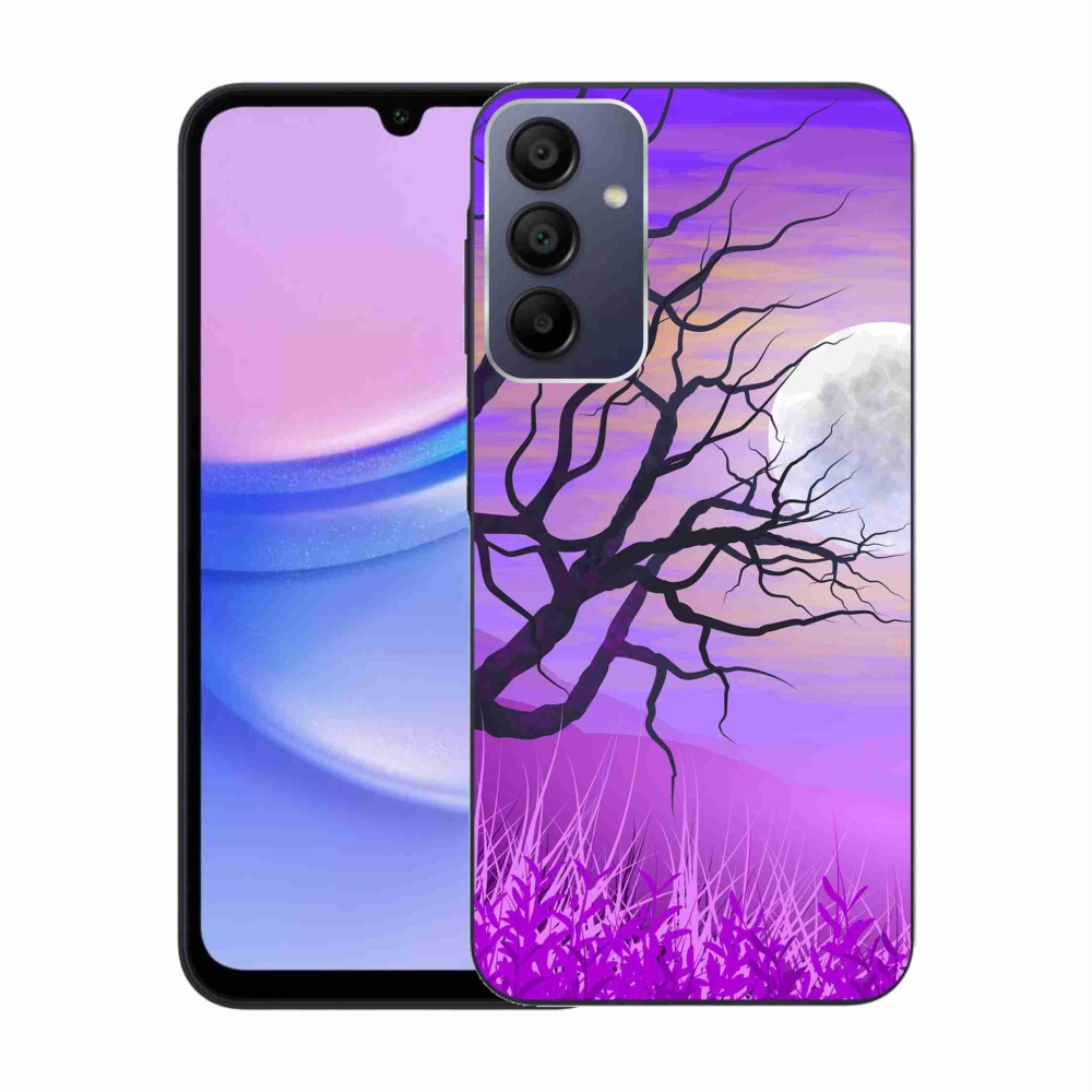 Gél tok mmCase a Samsung Galaxy A15 4G/5G készülékhez - rajzfilmes kidőlt fa