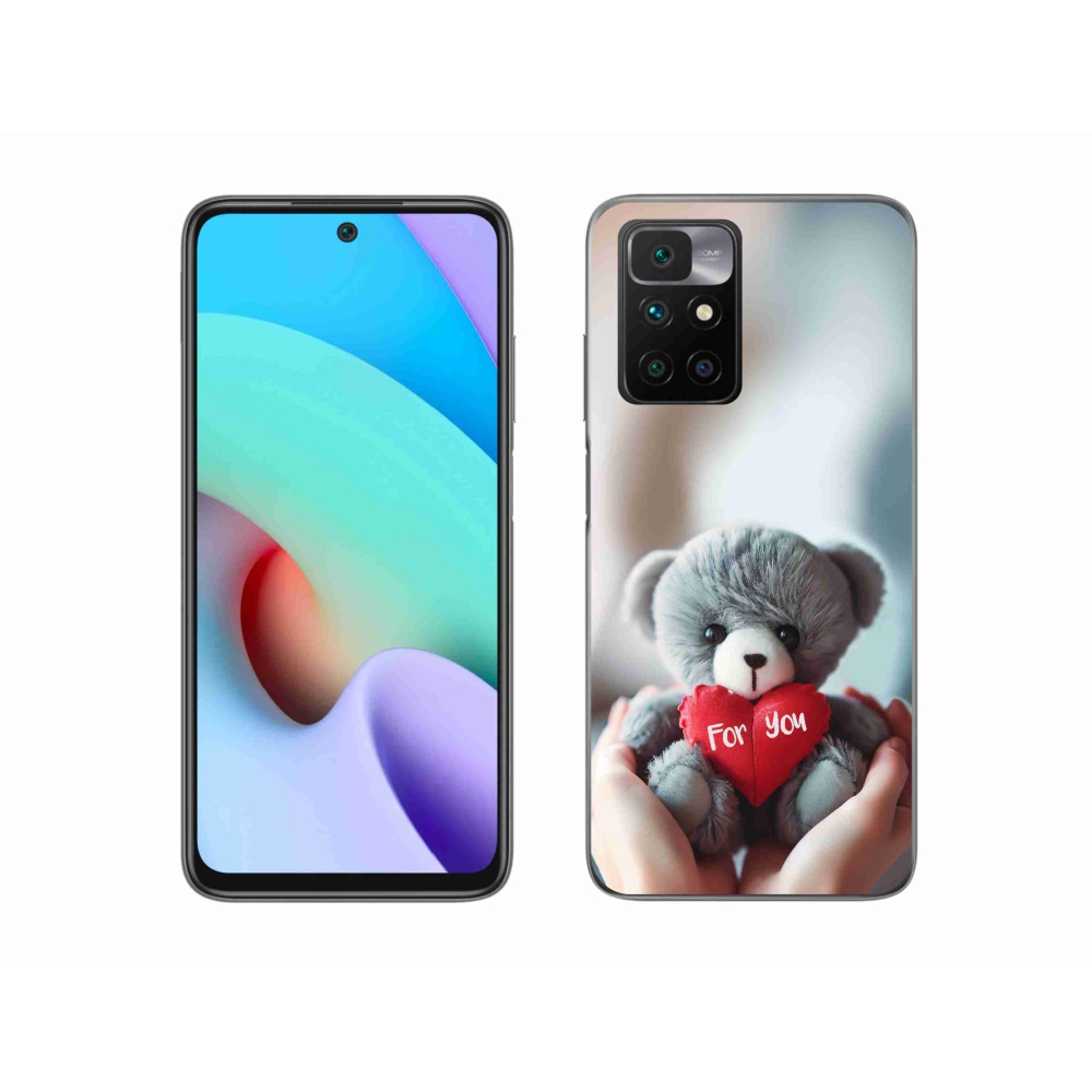 Gél borítás mmCase a Xiaomi Redmi 10/Redmi 10 (2022) - mackó a szerelmesek számára
