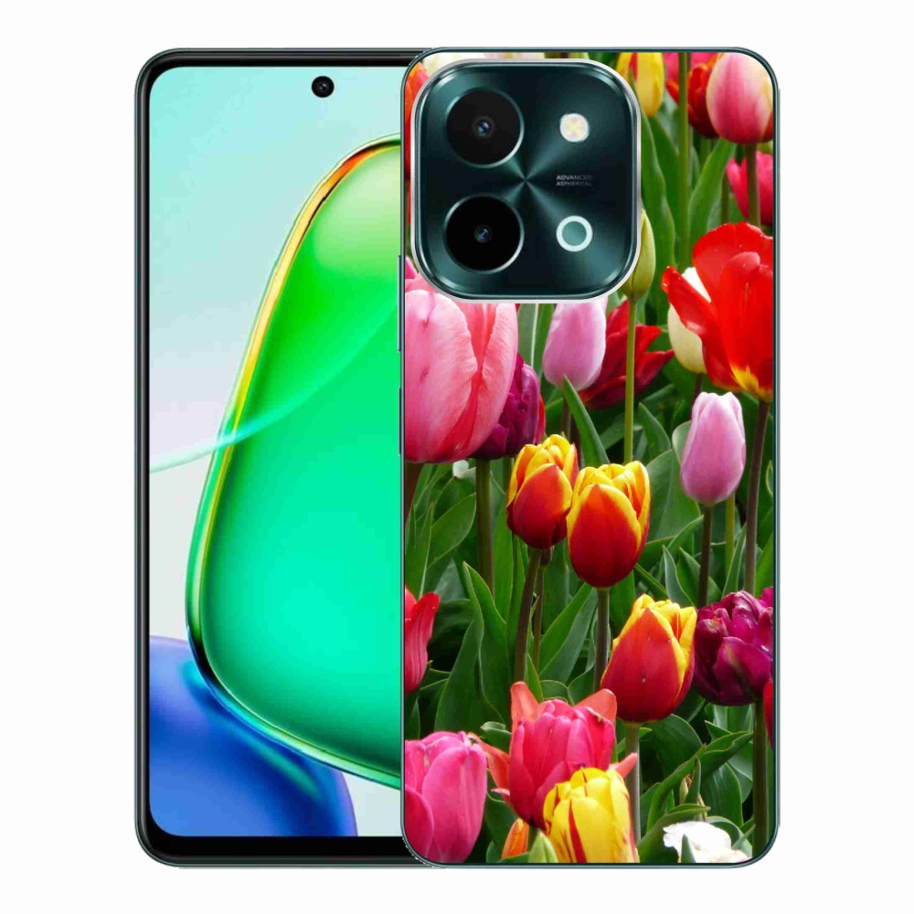 Zselés borítás mmCase a Vivo Y28-hoz - tulipánok