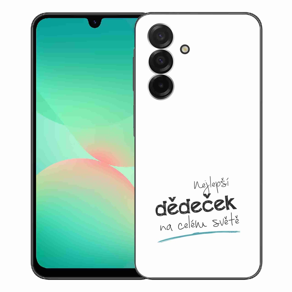 Gél borító mmCase Samsung Galaxy A26 5G - a legjobb nagypapa 3 fehér háttérrel