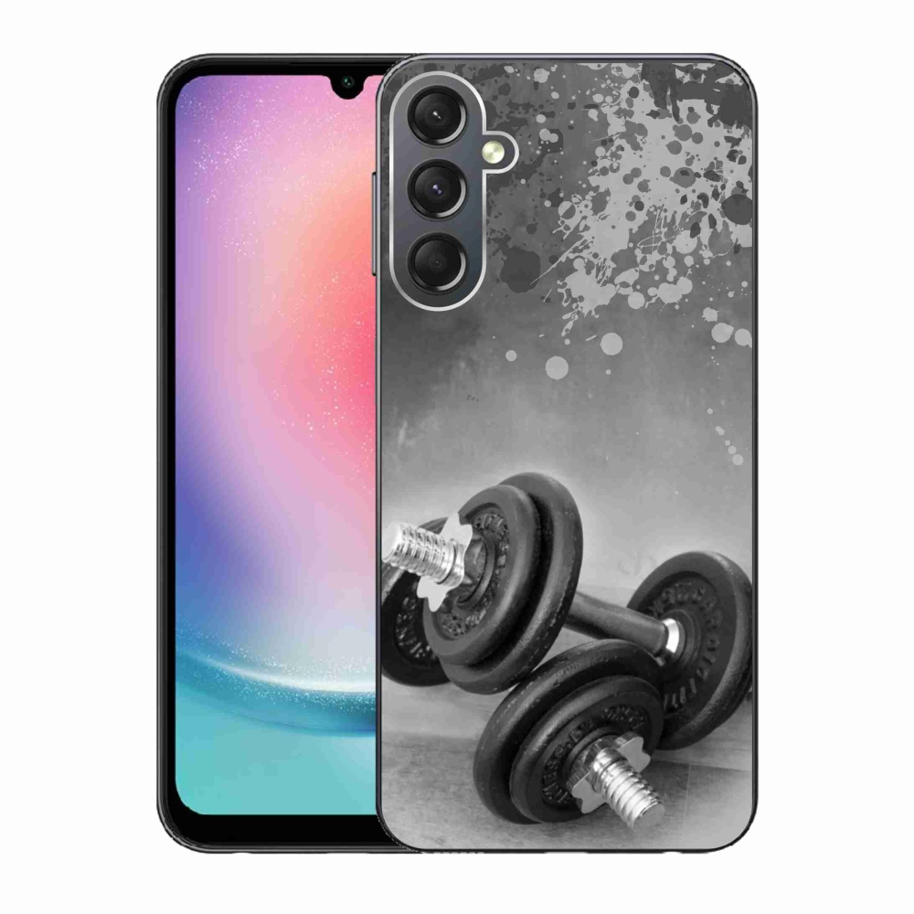 Zselés borítás mmCase Samsung Galaxy A24 készülékhez - súlyzók 1