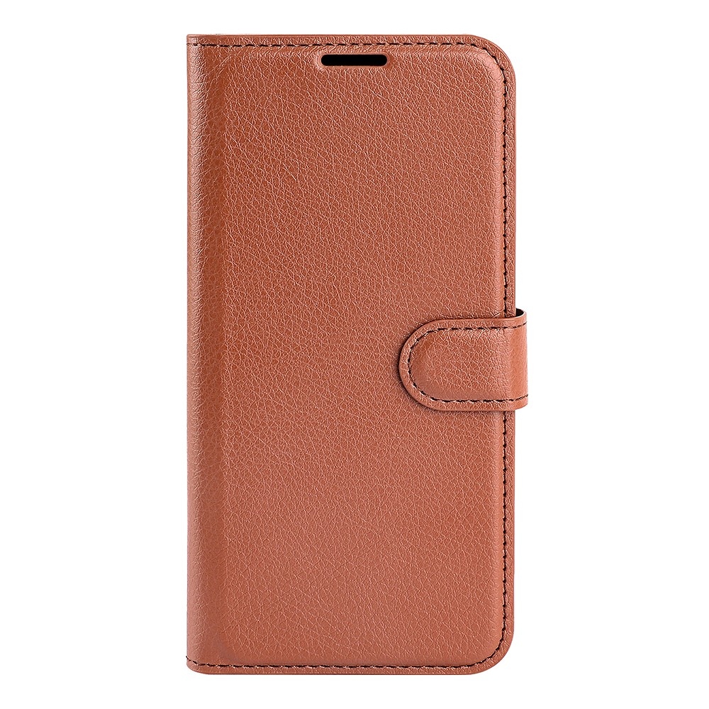 Litchi könyv tok Samsung Galaxy Xcover 7 készülékhez - barna