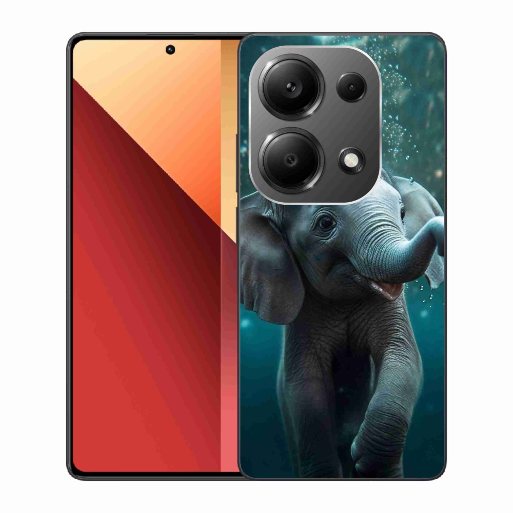 Gél borítás mmCase a Xiaomi Redmi Note 13 Pro 4G/Poco M6 Pro - elefánt a víz alatt