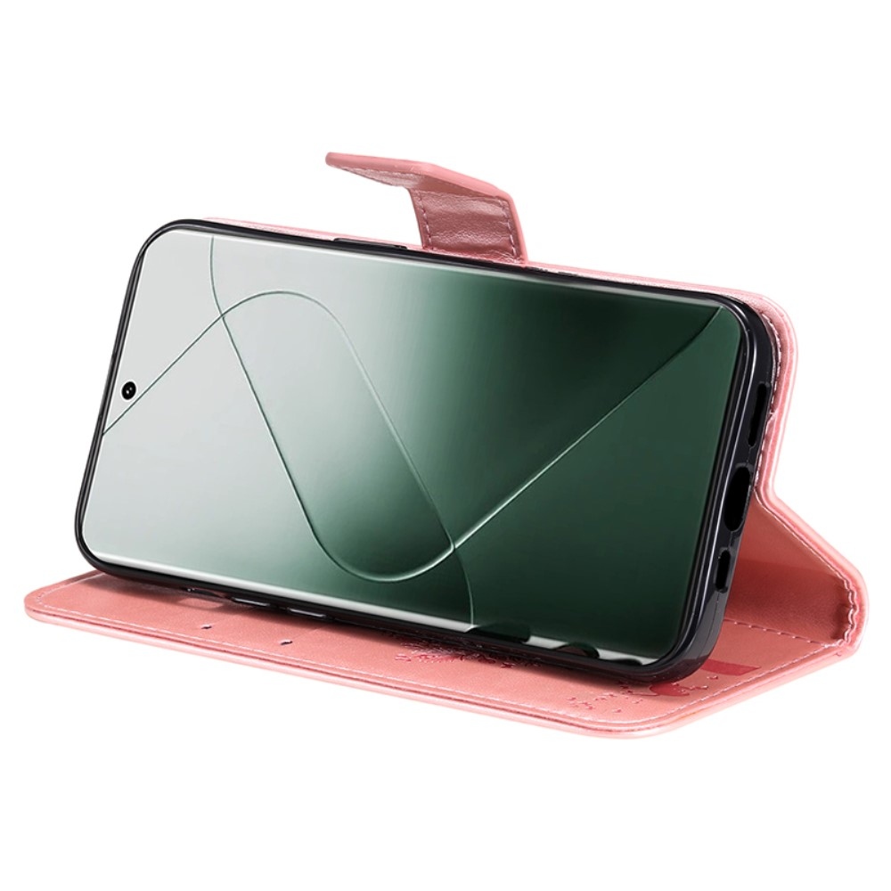 Fák könyve tok Xiaomi 14 Pro - rózsaarany