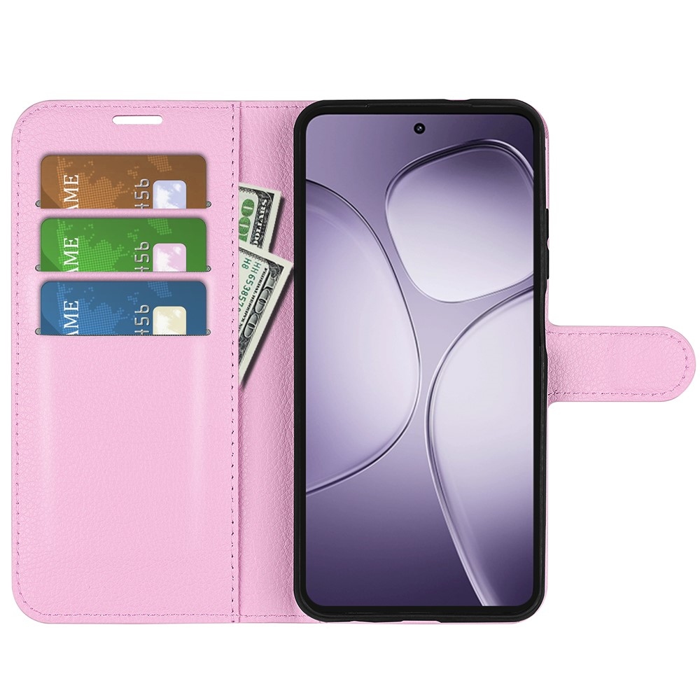 Litchi könyv tok a Xiaomi 14T Pro-hoz - rózsaszínű