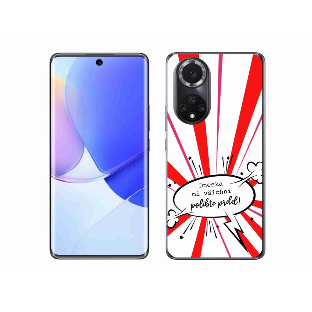 Gél borító mmCase a Huawei Nova 9-hez - vicces szöveg 15 fehér háttérrel