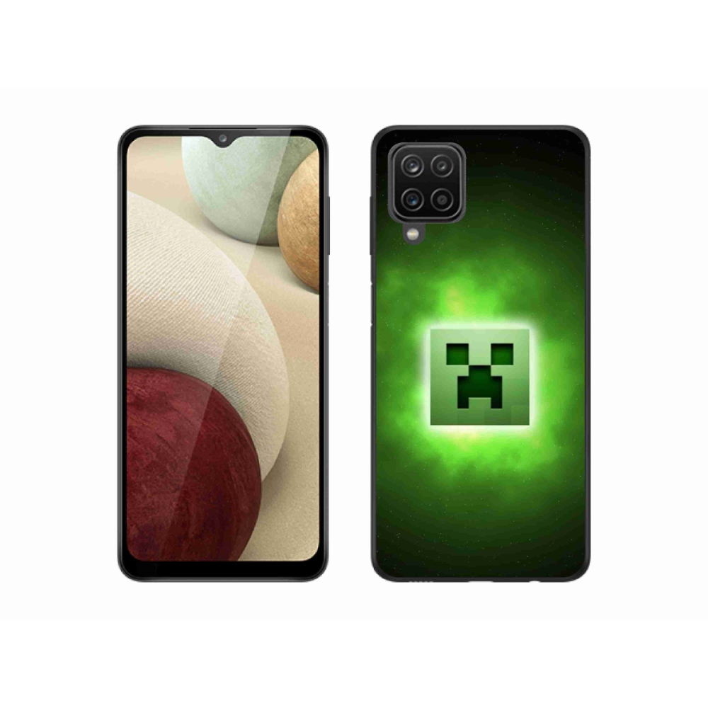 Gél borítás mmCase Samsung Galaxy A12 készülékhez - minecraft