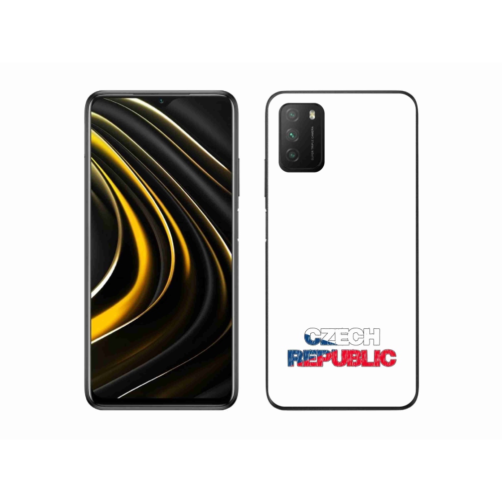 Gél borítás mmCase a Xiaomi Poco M3-hoz - Csehország fehér háttér
