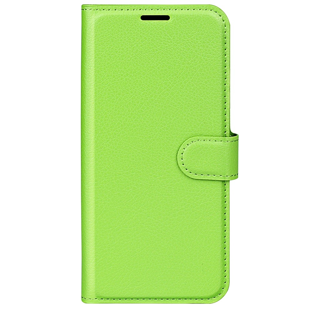 Litchi könyv tok a Xiaomi Redmi Note 13 5G-hez - zöld