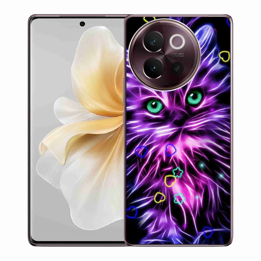 Gél borítás mmCase a Vivo V40 Lite 5G-n - absztrakt macska