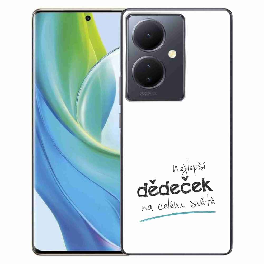 Gélburkolat mmCase a Vivo V29 Lite 5G-n - a legjobb nagypapa 3 fehér háttérrel