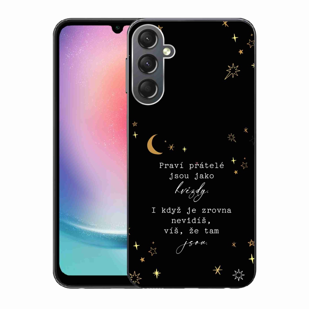 Gél borítás mmCase Samsung Galaxy A24 - idézem 6 fekete háttérrel