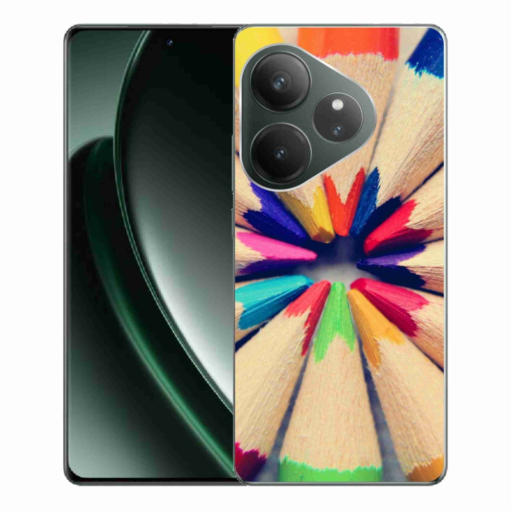 Gél borítás mmCase a Realme GT 6 5G/GT 6T 5G számára - zsírkréták