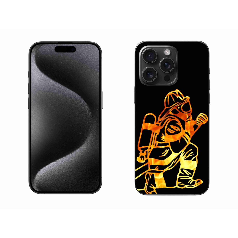 Gél borítás mmCase iPhone 15 Pro Max készülékhez - tűzoltó 1