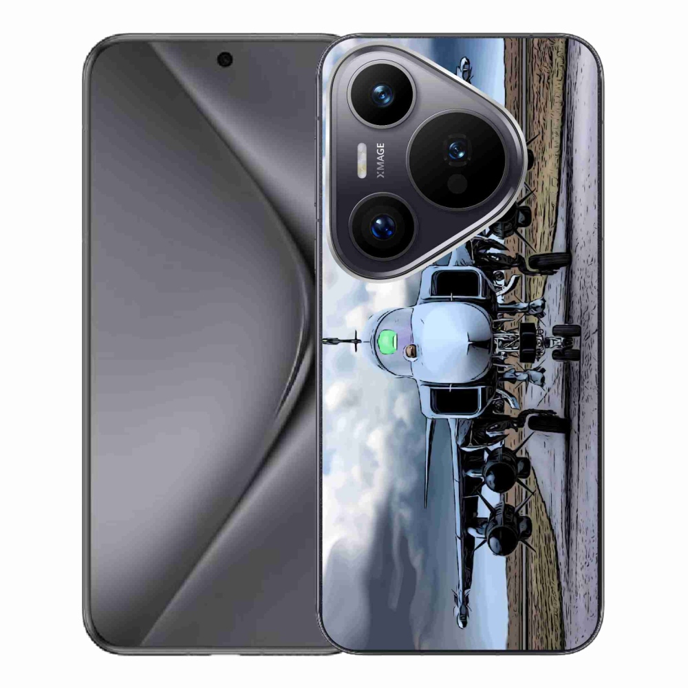 Gél borítás mmCase a Huawei Pura 70 Pro számára - katonai repülőgépek
