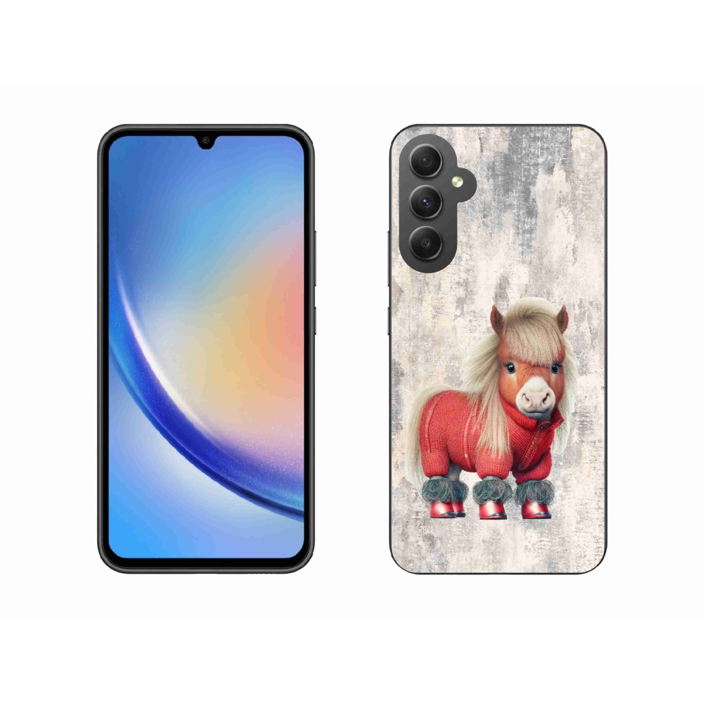 Gél borítás mmCase Samsung Galaxy A34 5G - póni pulóverben