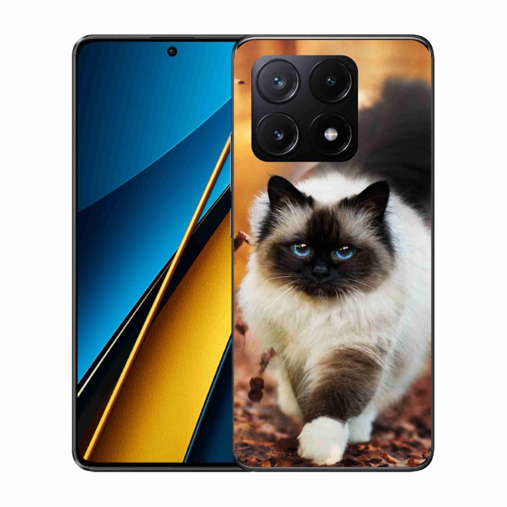 Gél tok mmCase a Xiaomi Poco X6 Pro 5G számára - macska