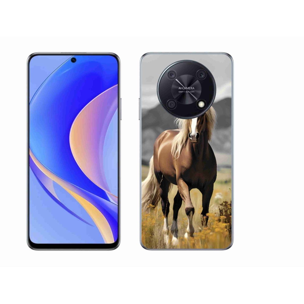 Zselés borítás mmCase a Huawei Nova Y90-hez - barna ló 1