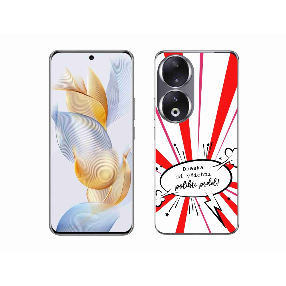 Zselés borító mmCase a Honor 90 készülékhez - vicces szöveg 15 fehér háttér