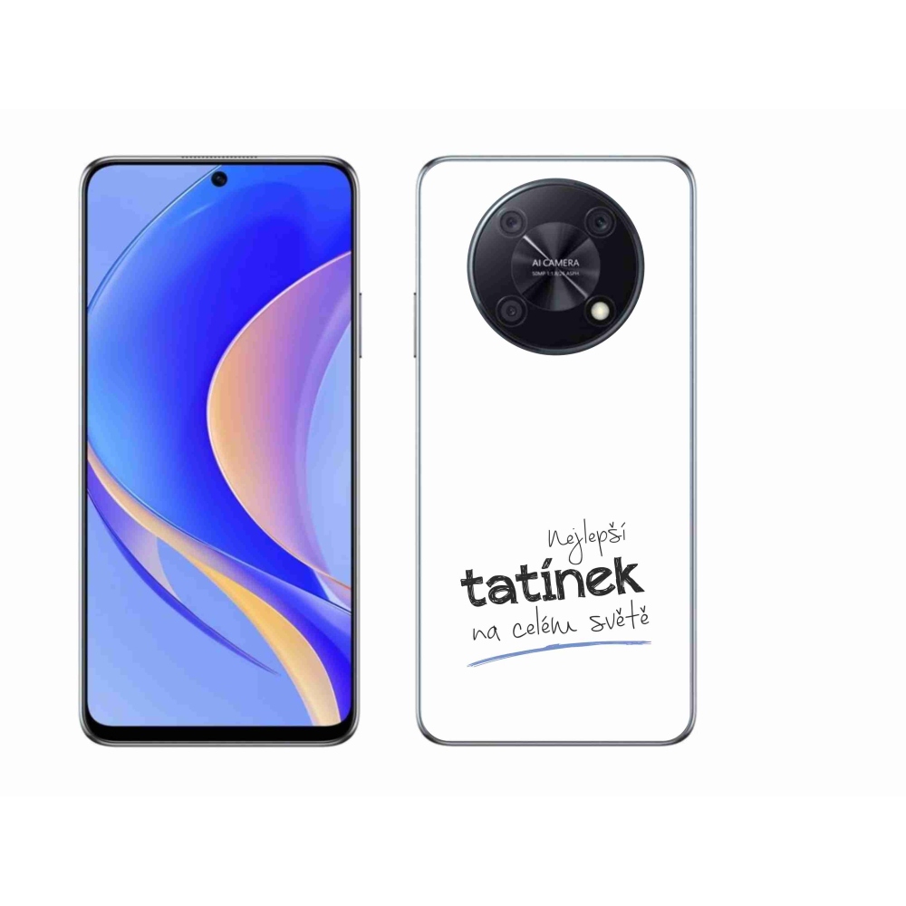 Gél borító mmCase a Huawei Nova Y90 - legjobb apuci 4 fehér háttérrel