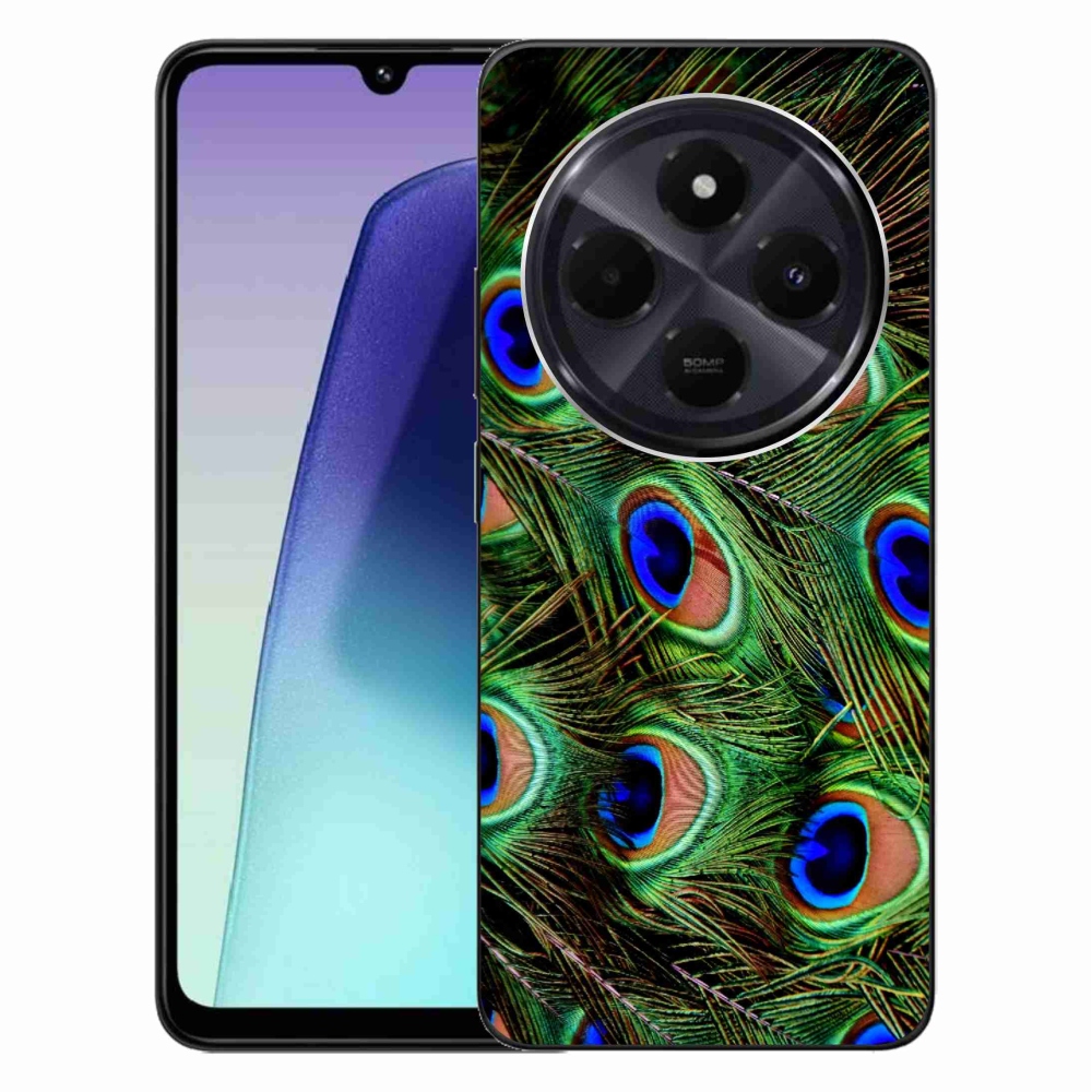 Gél borítás mmCase a Xiaomi Redmi 14C/Poco C75-hez - pávatoll