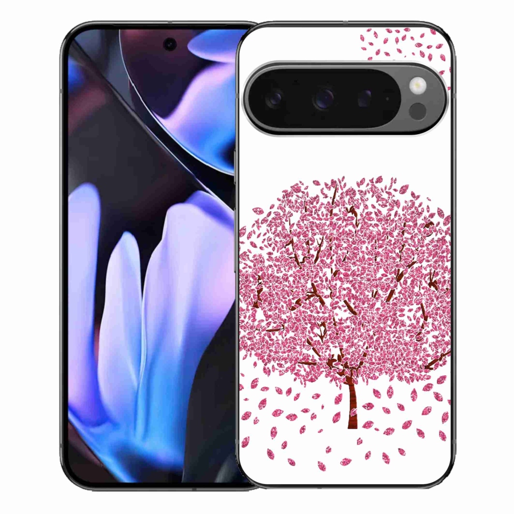 Gél borítás mmCase a Google Pixel 9 Pro XL számára - rajzfilmfa levelekkel