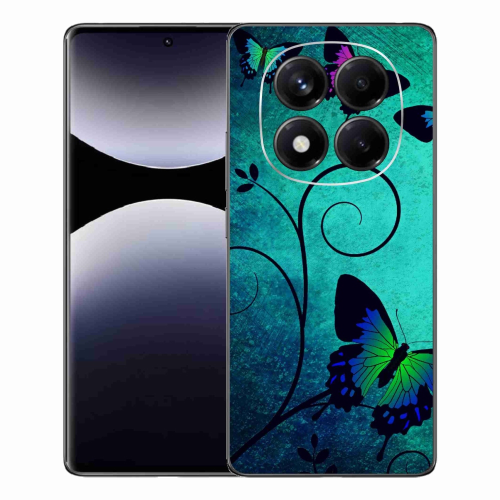 Gél borítás mmCase a Xiaomi Redmi Note 14 Pro számára - színes pillangók