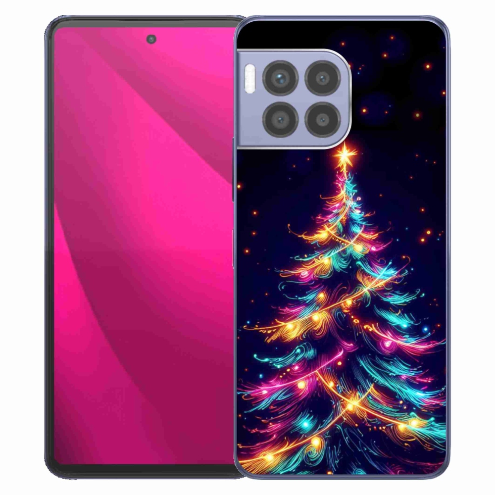 Zselés borítás mmCase a T-Mobile T Phone 2 Pro készülékhez - neon karácsonyfa