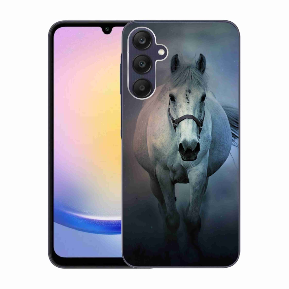 Gél tok mmCase Samsung Galaxy A25 5G - futó fehér lóhoz