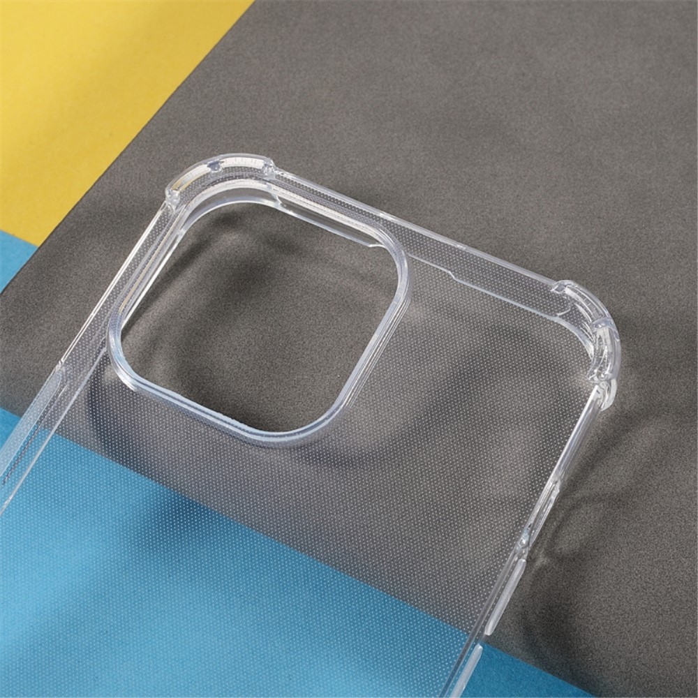 Zselés tok megerősített sarkokkal iPhone 15 Pro Max készülékhez - átlátszó